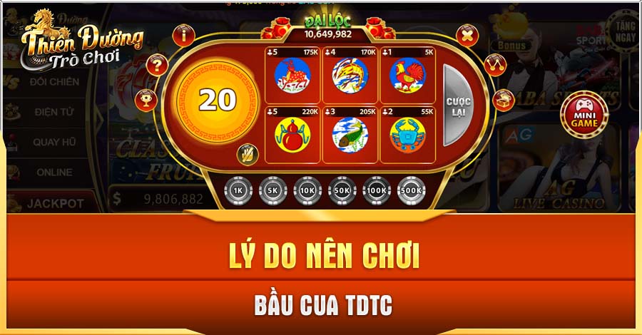 Bầu Cua Online: Trò Chơi Phong Cách Dân Gian Thú Vị Tại TDTC 2 Lý do nên chơi Bầu Cua online tại TDTC