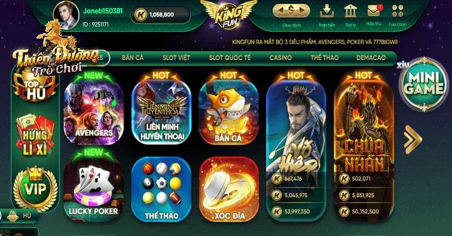 Kingfun: Cổng Game Đẳng Cấp Cùng Bạn Kiếm Tiền Triệu Mỗi Ngày 2 Kiếm tiền mỏi tay cùng Kingfun
