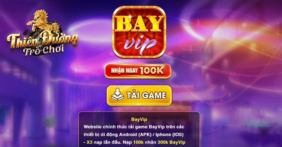 BAYVIP - Thế Giới Game Đổi Thưởng Đa Dạng, Đặc Sắc Nhất 1 BAYVIP - sân chơi trực tuyến uy tín hàng đầu