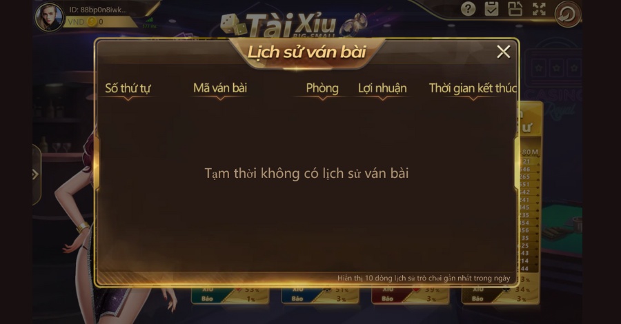 Hướng dẫn chi tiết cách chơi Tài xỉu 888B chỉ trong 5 phút 3 Lịch sử thống kê Tài xỉu 888B